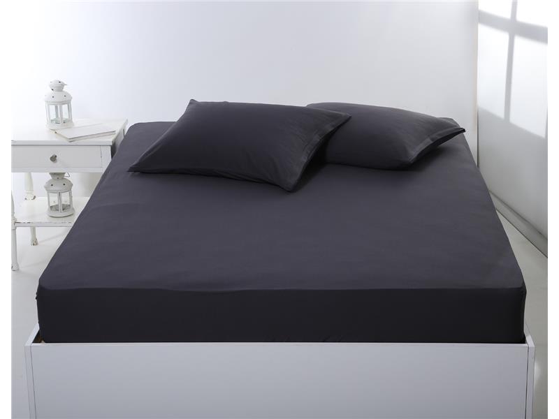 Σεντόνι με λάστιχο jersey (100cm x 200cm + 35cm) dark grey