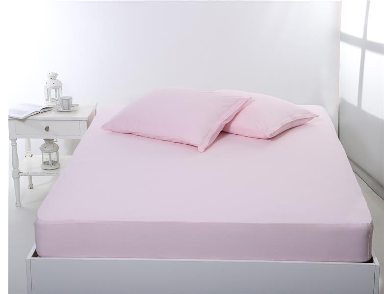 Σεντόνι με λάστιχο jersey (180cm x 200cm + 35cm) pink