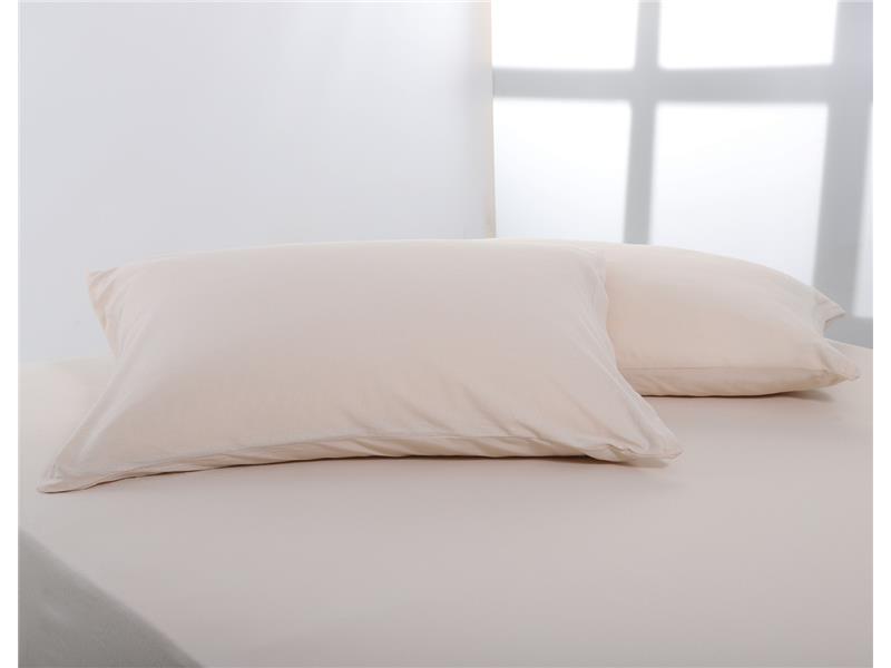 Ζευγάρι μαξιλαροθήκες jersey (50cm x 70cm) light beige