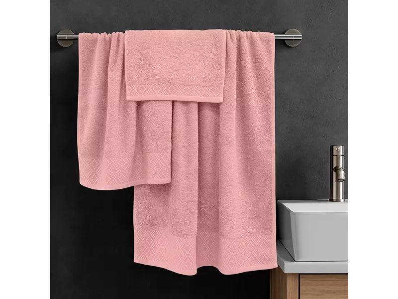 LINO Σετ πετσέτες 3τμχ (30x50,50x90,70x140) Serapha Κοραλί