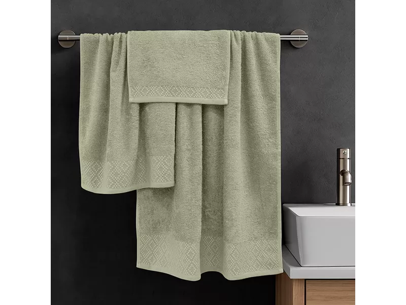 LINO Σετ πετσέτες 3τμχ (30x50,50x90,70x140) Serapha Λεμονί