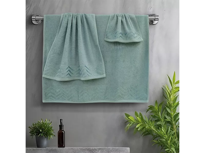 LINO Σετ πετσέτες 3τμχ (30x50,50x90,70x140) Wavie Μέντα