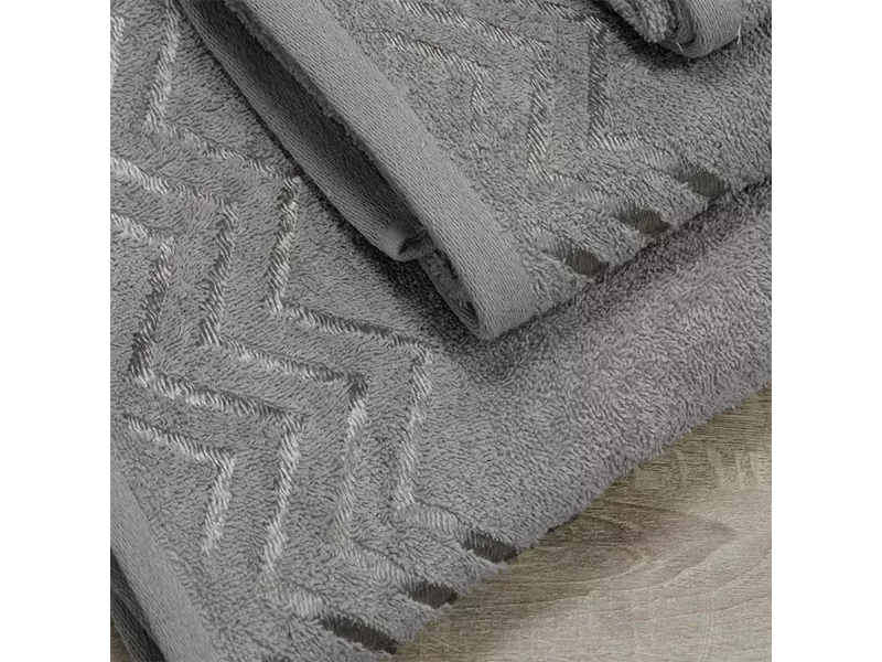 LINO Σετ πετσέτες 3τμχ (30x50,50x90,70x140) Wavie Μόκα