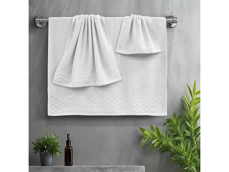 LINO Σετ πετσέτες 3τμχ (30x50,50x90,70x140) Wavie Εκρού