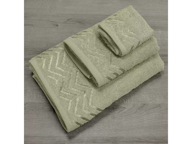 LINO Σετ πετσέτες 3τμχ (30x50,50x90,70x140) Wavie Λεμονί