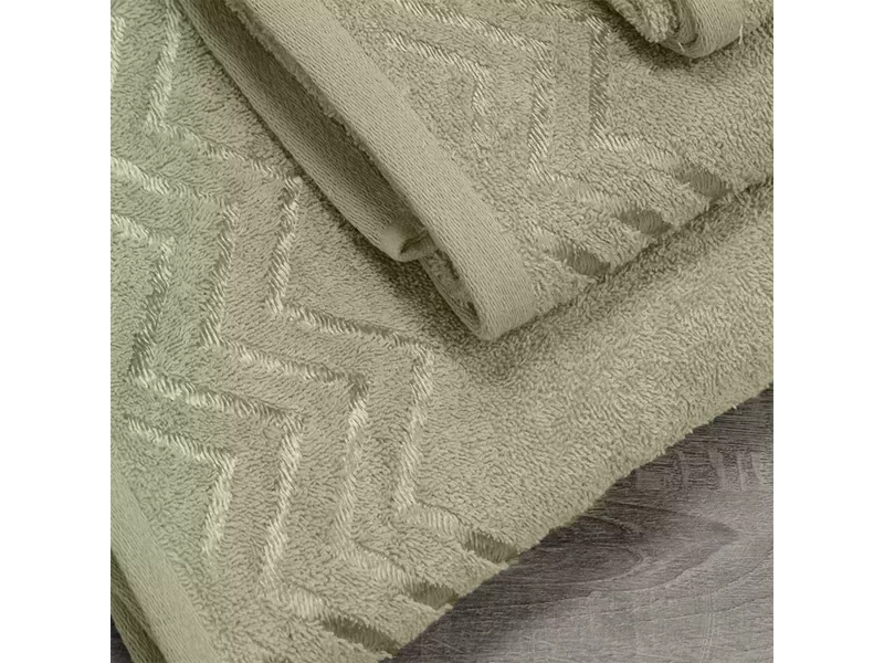 LINO Σετ πετσέτες 3τμχ (30x50,50x90,70x140) Wavie Λεμονί