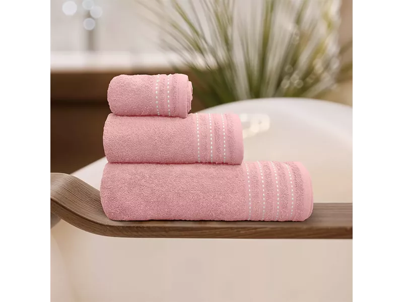 LINO Σετ πετσέτες 3τμχ (30x50,50x90,70x140) Veluva Κοραλί