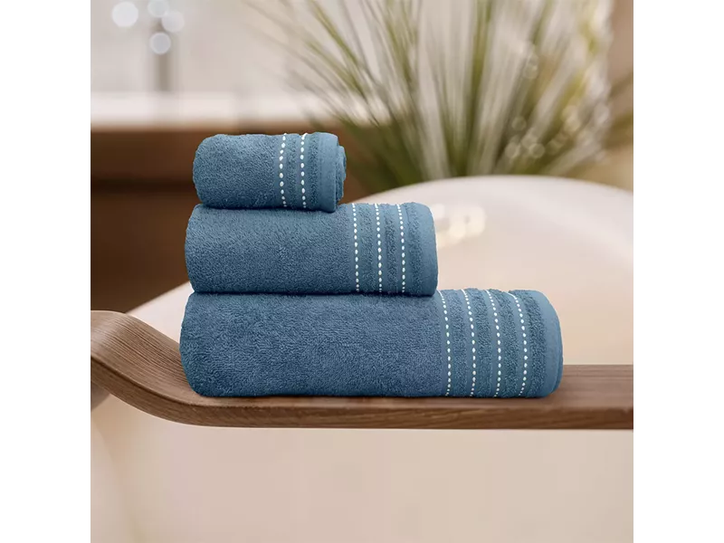 LINO Σετ πετσέτες 3τμχ (30x50,50x90,70x140) Veluva Πετρόλ