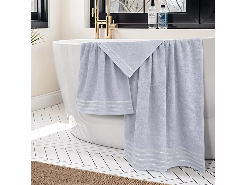 LINO Σετ πετσέτες 3τμχ (30x50,50x90,70x140) Veluva Ανοιχτό Γκρι