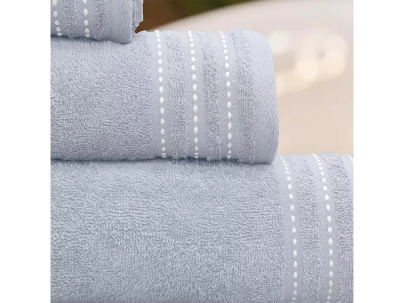 LINO Σετ πετσέτες 3τμχ (30x50,50x90,70x140) Veluva Ανοιχτό Γκρι