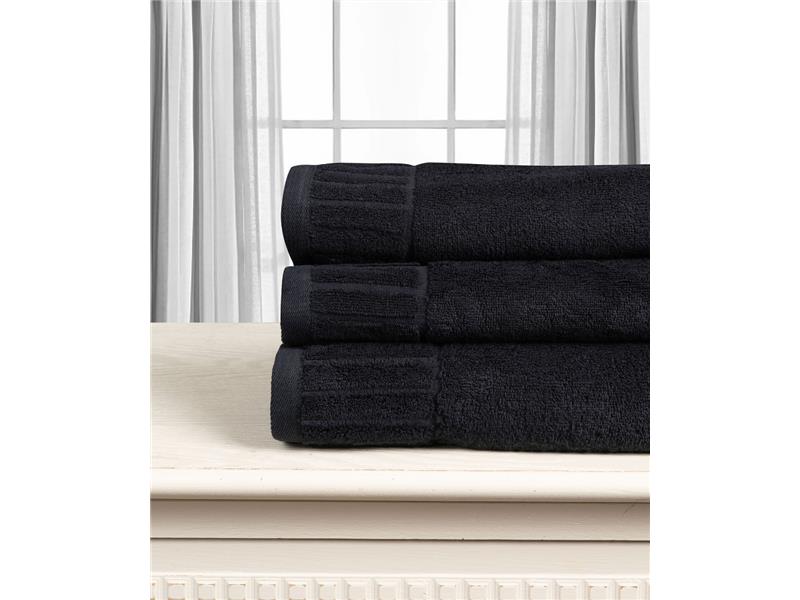 Βαμβακερή πετσέτα ΜΕΛΩΔΙΑ 600gsm (50cm x 100cm) black