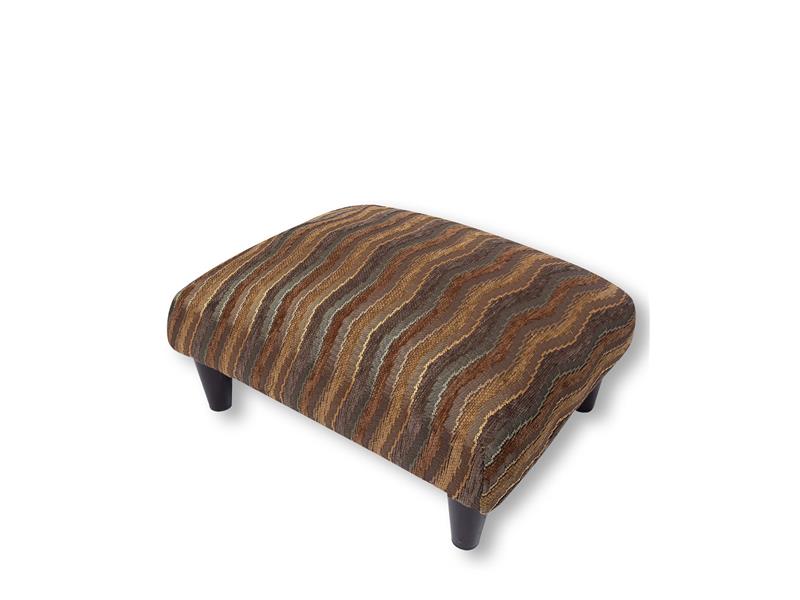 Υποπόδιο (40cm X 30cm X 16cm) 602 κύμα λαδί μακρόστενο