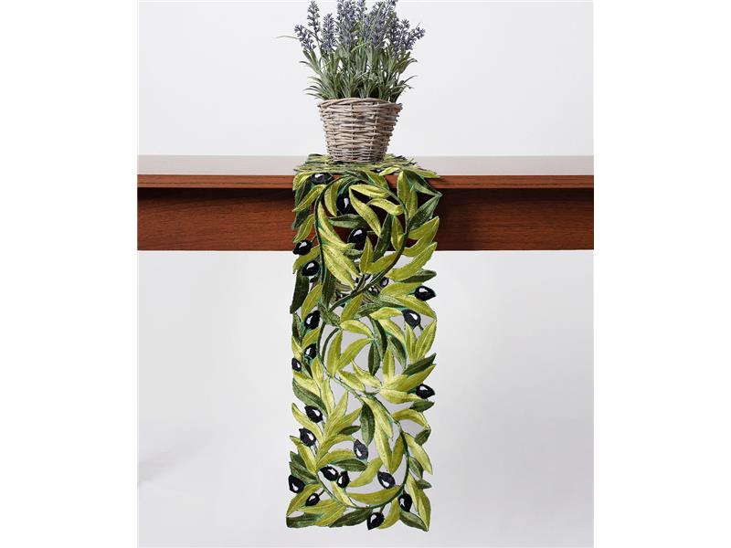 Τραβέρσα 2352 (20cm x 220cm) μαύρη ελιά