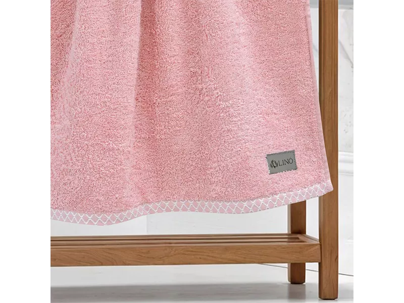 LINO Πετσέτα Προσώπου (50x90) Marley Κοραλί