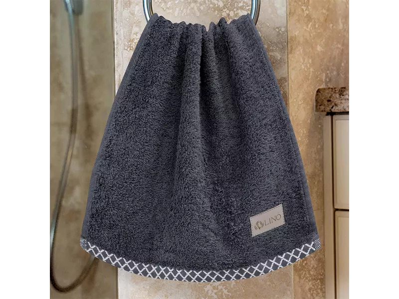 LINO Πετσέτα Χεριών (30x50) Marley Ανθρακί