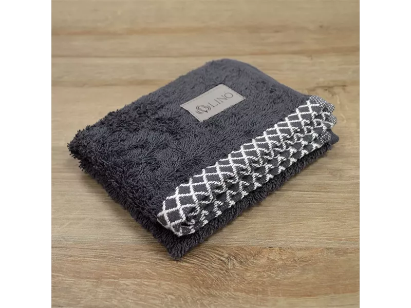 LINO Πετσέτα Χεριών (30x50) Marley Ανθρακί