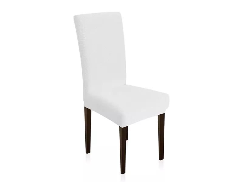 LINO Κάλυμμα Καρέκλας Ελαστικό Elegance Λευκό