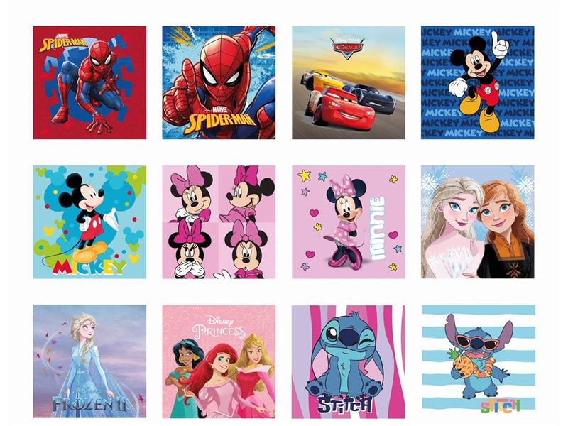 Λαβέτες-Μαγικές Πετσέτες Disney Home 30X30 Digital Print 100% Polyester