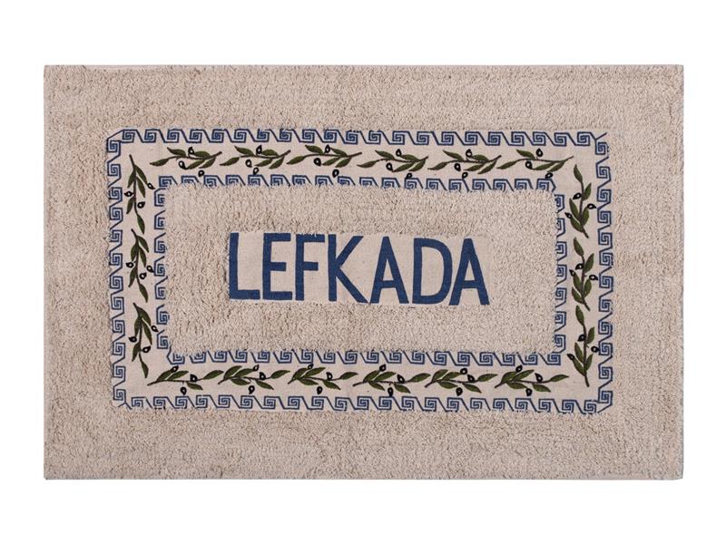 Πατάκι ελιά Λευκάδα (50cm x 80cm) μπλέ