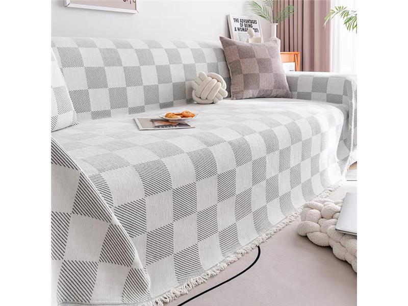Ριχτάρια (Σετ 2τμχ) Mcdecor Check Εκρού - MCDECOR