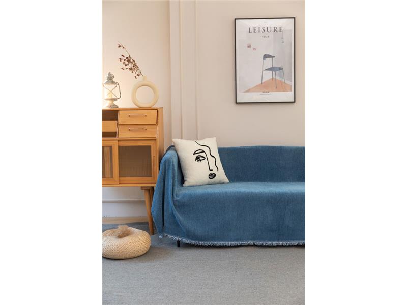 Ριχτάρι Διθέσιου (180X240) Mcdecor Herr Μπλέ - MCDECOR