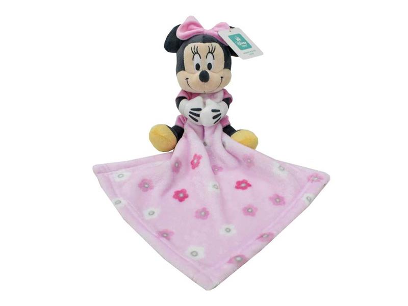 Λούτρινο Disney Home με Πανάκι Παρηγορίας Coral Fleece Εμπριμέ bebe Minnie 37 Ύψος 25 cm Pink 100% Polyester