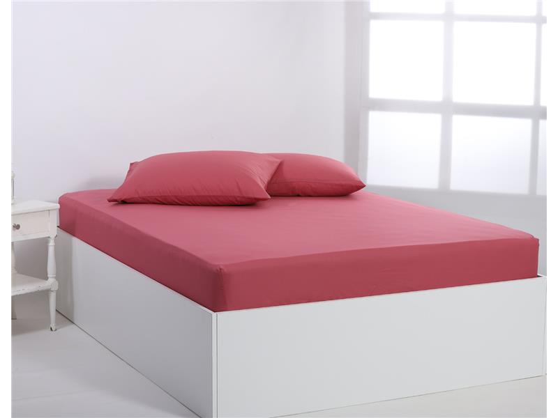 Βαμβακερό σεντόνι essentials (105cm x 200cm + 35cm) baroque rose