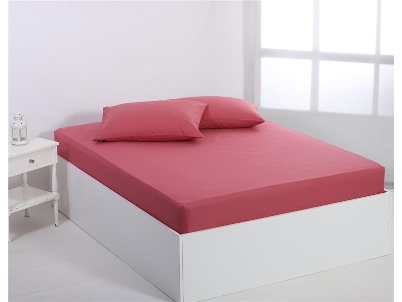 Βαμβακερό σεντόνι essentials (165cm x 200cm + 35cm) baroque rose