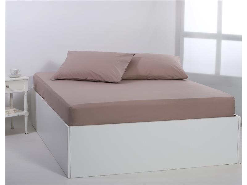 Βαμβακερό σεντόνι essentials (245cm x 267cm) mashroom