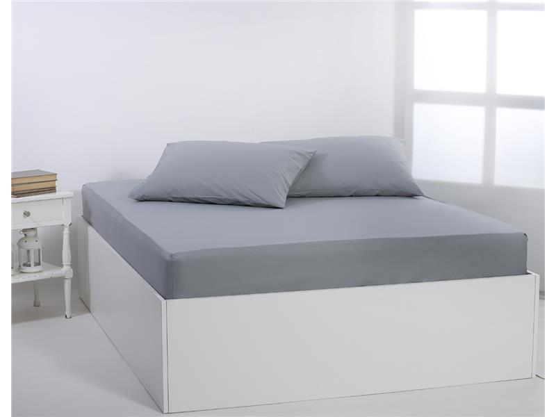 Βαμβακερό σεντόνι essentials (245cm x 267cm) quarry
