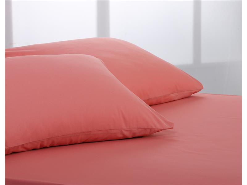 Βαμβακερό σετ μαξιλαροθήκες essentials (52cm x 72cm ) coral almond
