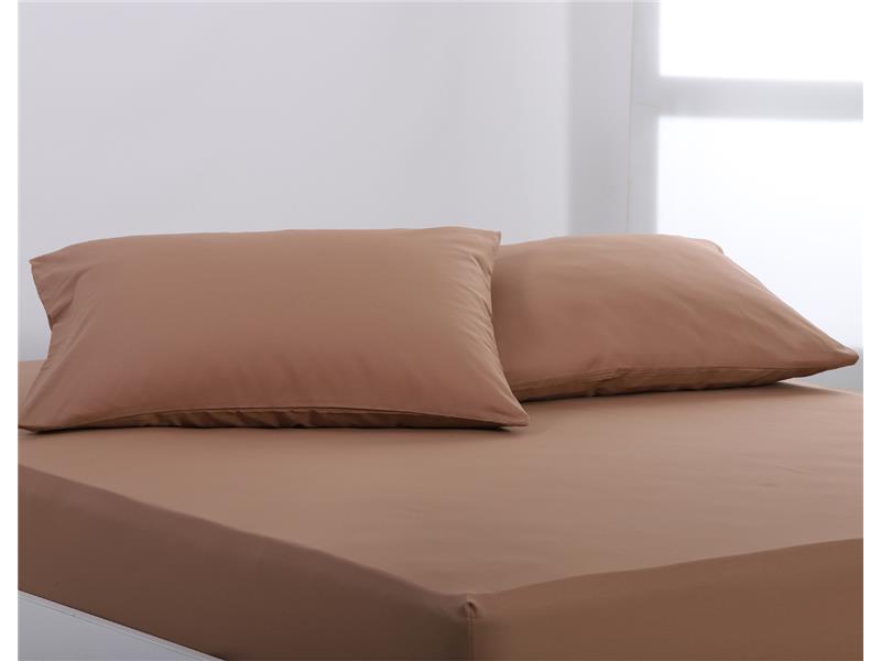 Βαμβακερό σετ μαξιλαροθήκες essentials (52cm x 72cm ) praline