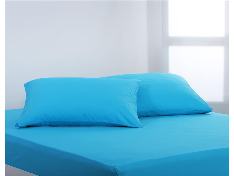 Βαμβακερό σετ μαξιλαροθήκες essentials (52cm x 72cm ) river blue
