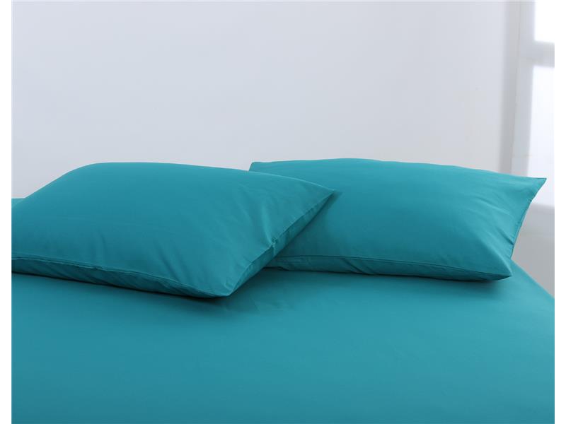 Βαμβακερό σετ μαξιλαροθήκες essentials (52cm x 72cm ) teal blue