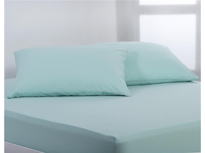 Βαμβακερό σετ μαξιλαροθήκες essentials (52cm x 72cm ) misty jade
