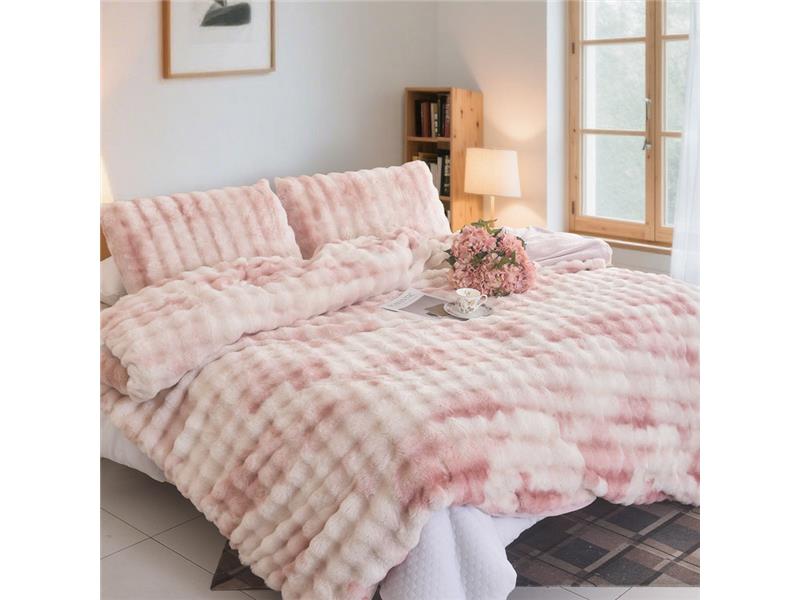 Παπλωματοθήκη Υπέρδιπλη (Σετ) (220X240) Mcdecor Rabbit Light Pink - MCDECOR