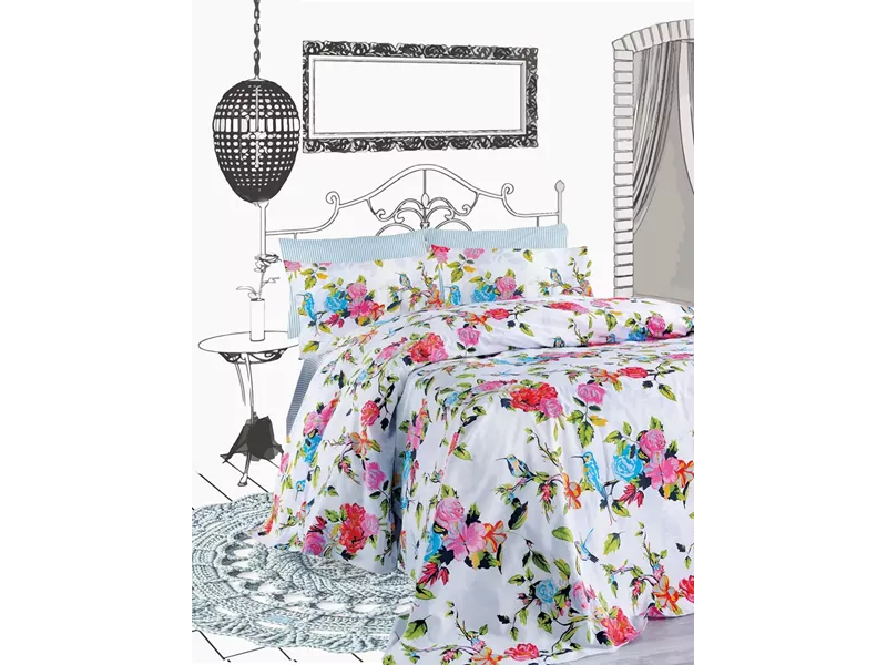 ΣΕΤ ΣΕΝΤ. Υ/Δ PRIMAVERA 144ΤC 240x270cm 165x200+30cm  2*50x70cm  ΛΑΣΤ. 100% COTTON
