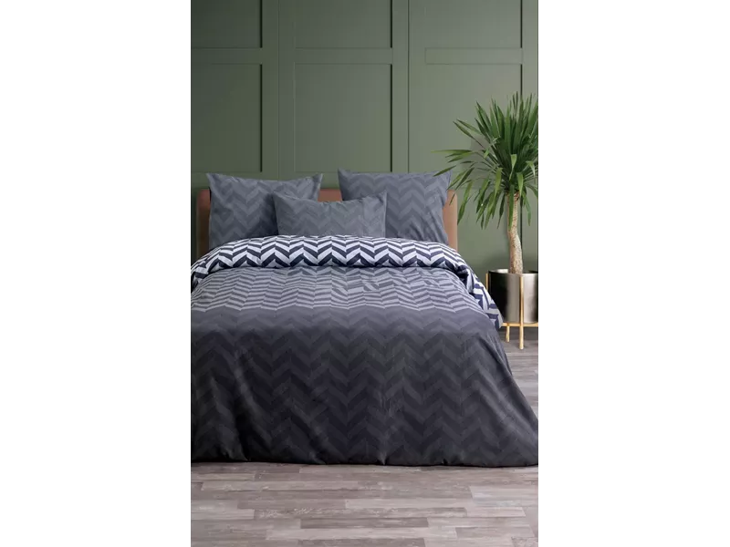 ΣΕΤ ΣΕΝΤ M FLAT ZIC ZAC 2 (GREY) FLANNEL 1*170X270CM 1*50Χ70CM  100%COTTON
