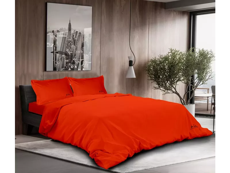 ΠΑΠΛ/ΘΗΚΗ 220Χ240 LOR ORANGE NUOVO 100% COT/TEN