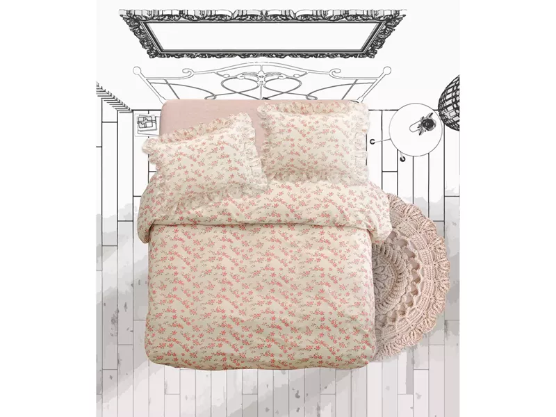 ΣΕΤ ΠΑΠΛΩΜΑΤΟΘΗΚΗ 160Χ240CM 1*50X70CM FRANCE 144TC 100% COTTON