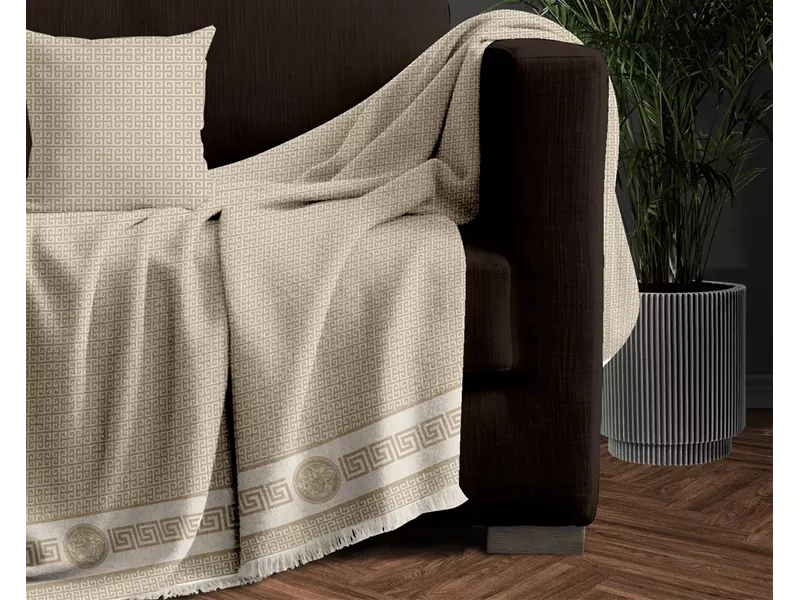 ΔΙΘ.ΡΙΧΤΑΡΙ MEANDROS BEIGE1 180Χ250 100% CHENILLE