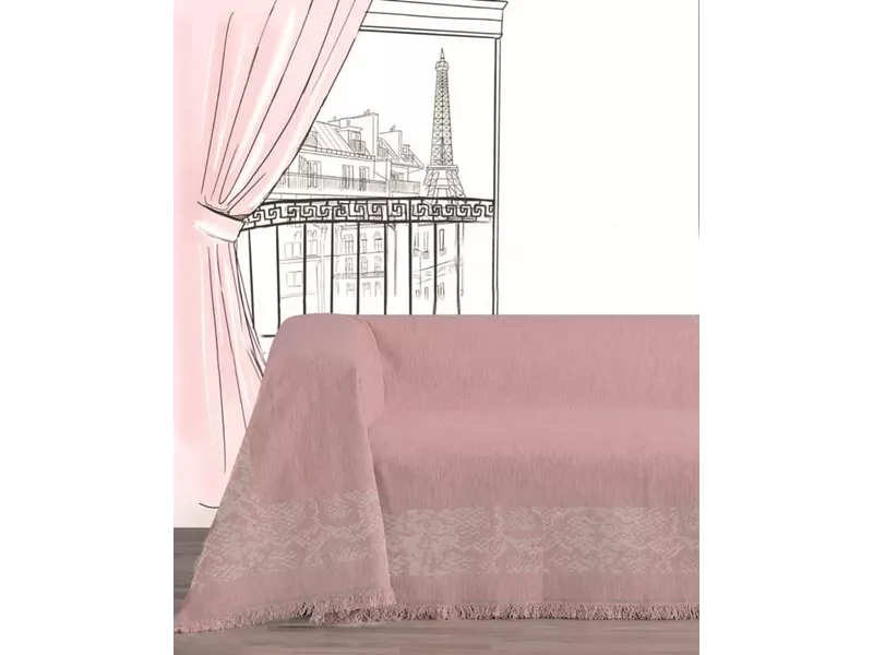 AMAZON2 ΜΟΝΟΘΕΣΙΟ ΡΙΧΤΑΡΙ D.PINK 180Χ180CM 100% CHENILLE