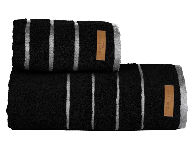 ΣΕΤ ΠΕΤΣ. 2 ΤΕΜ PRIVE BLACK 50Χ90+90Χ150  600gsm