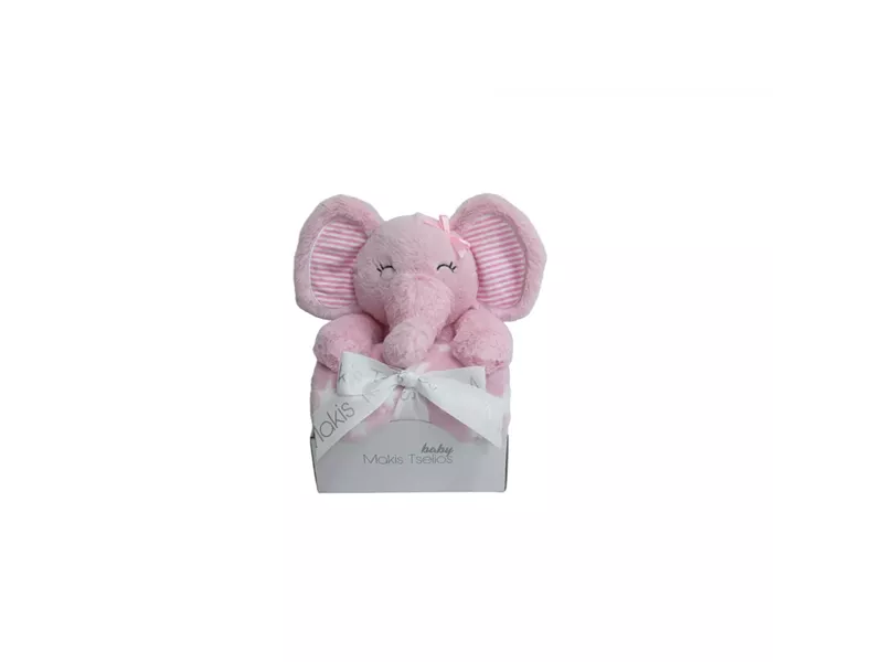 ELEPHANT PINK ΔΙΑΚΟΣΜΗΤΙΚΟ ΚΟΥΚΛΑΚΙ ΜΕ ΚΟΥΒΕΡΤΑ 