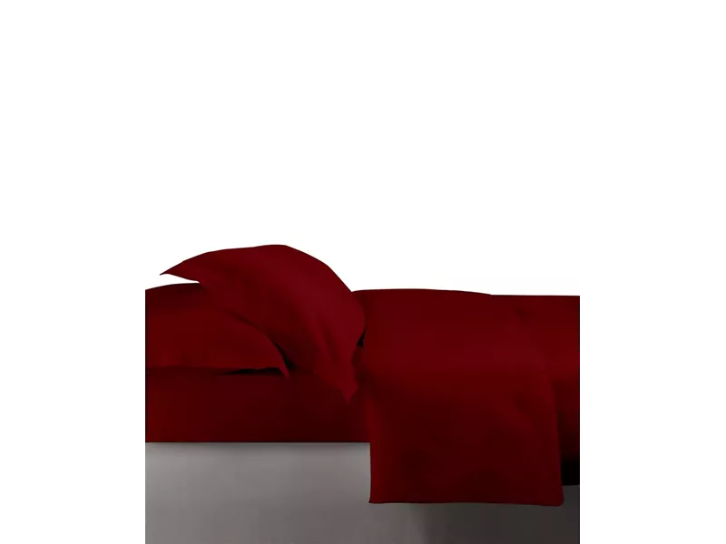 GENOVA ΣΕΤ ΘΗΚΗ KING RED2  240Χ260CM 2*50X70CM 220TC 100% COTTON SATIN