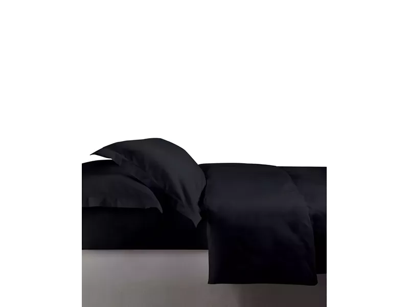 GENOVA ΣΕΤ ΘΗΚΗ KING BLACK4  240Χ260CM 2*50X70CM 220TC 100% COTTON SATIN