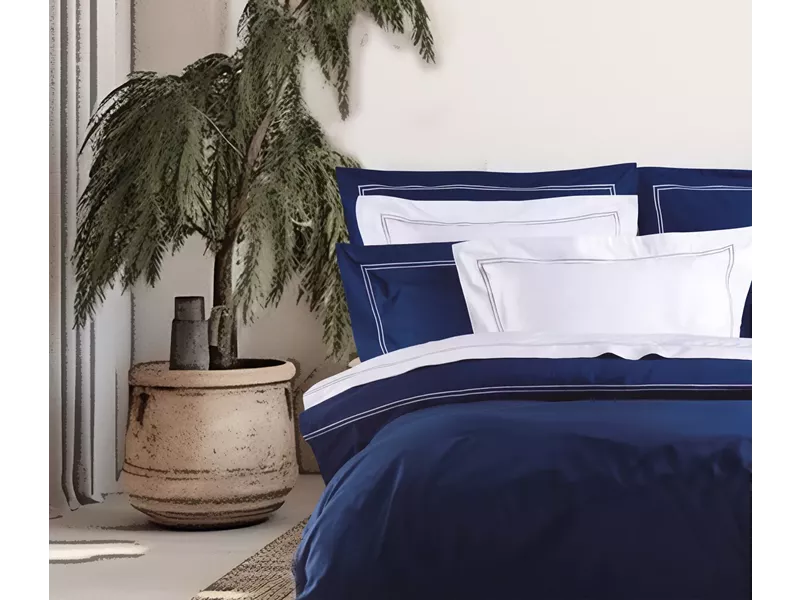 ΣΕΤ ΣΕΝΤ KING  ΒΑR4 (09) D.BLUE 2*270Χ290CM 2*Χ50Χ70CM 230TC 100% COT/SATIN