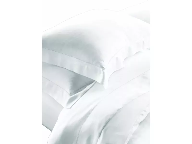 AZUR WHITE10  ΣΕΤ ΣΕΝTΟΝΙΑ KING 2*260X270CM 2*50Χ70CM  100% COTTON SATIN 230TC