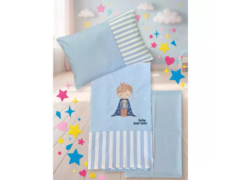 WILLIE  ΣΕΤ ΣΕΝΤ. BEBE  XΛ. 2*120x170cm 30x40cm  100% COTTON