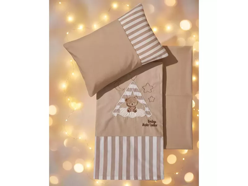 BOB  ΣΕΤ ΣΕΝΤ. BEBE  XΛ. 2*120x170cm 30x40cm  100% COTTON